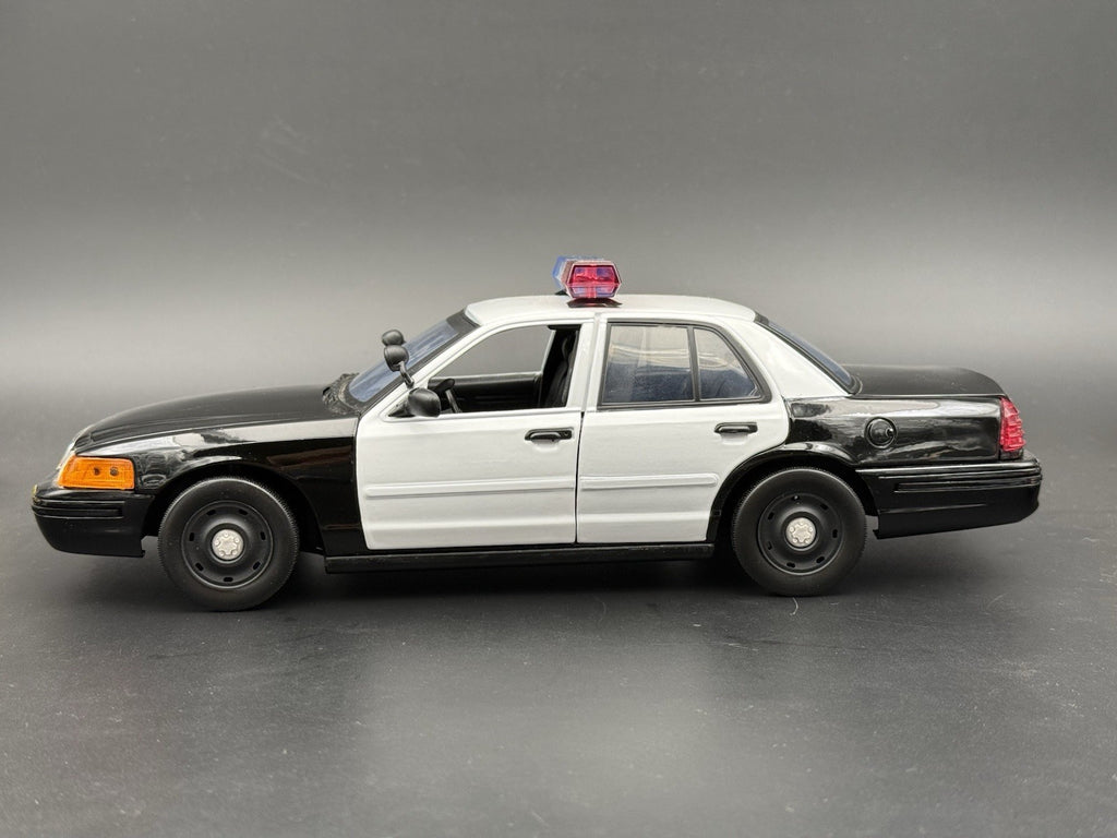 4 Pack 1/18 Scale Model 2003 Steel Wheel For Motormax Crown Victoria Police 186610