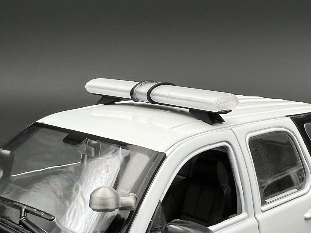 1/24 25 LED Compatible Jetstrobe Jetstream Lightbar Clear Police Sheriff Fire4