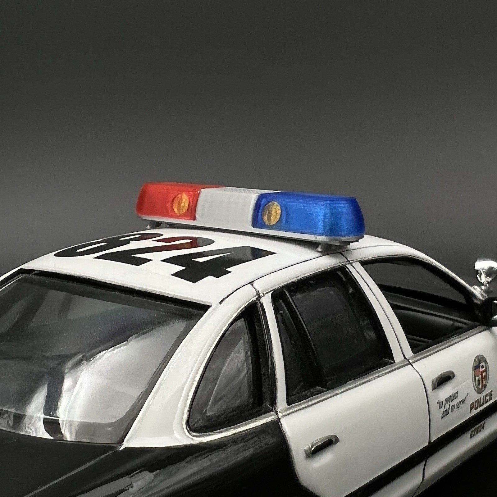 1/24 1/25 Blue Red Whelen 80H 90H 8000 Lightbar Police Sheriff Highway Patrol3