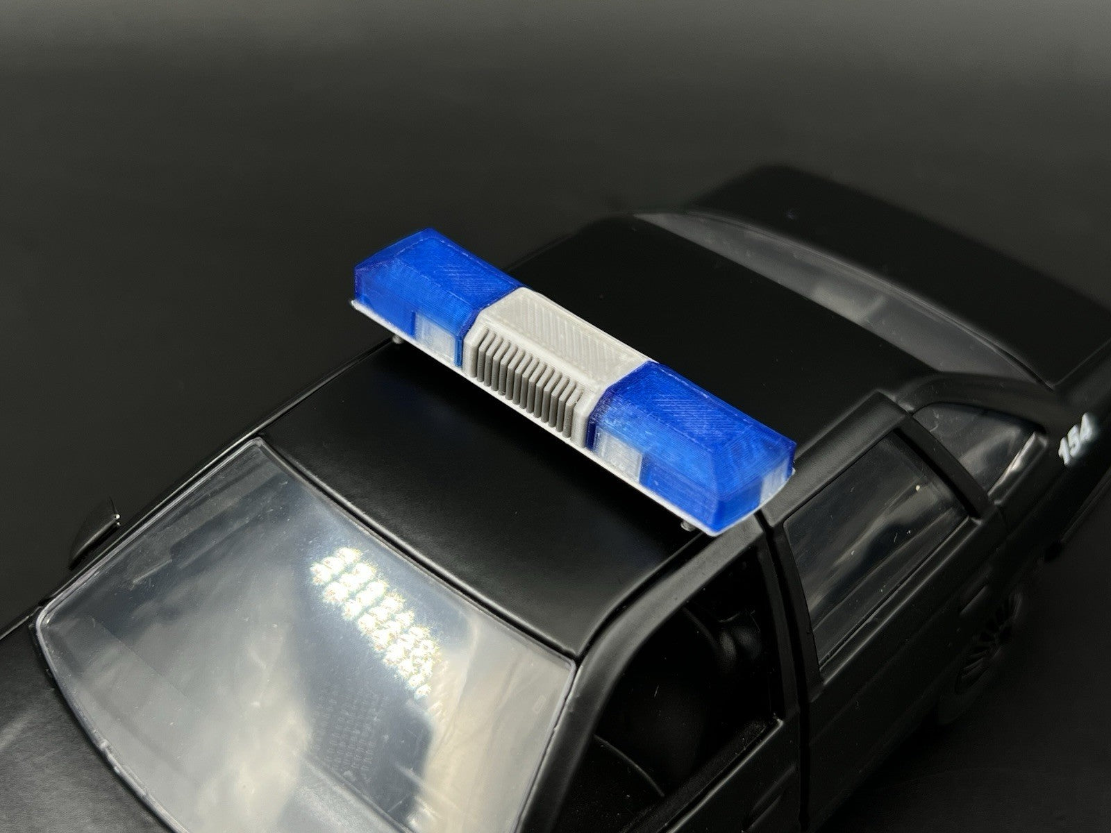 1/24 1/25 Blue Smith Wesson 8780 8880 8980 Lightbar Police Sheriff Fire14