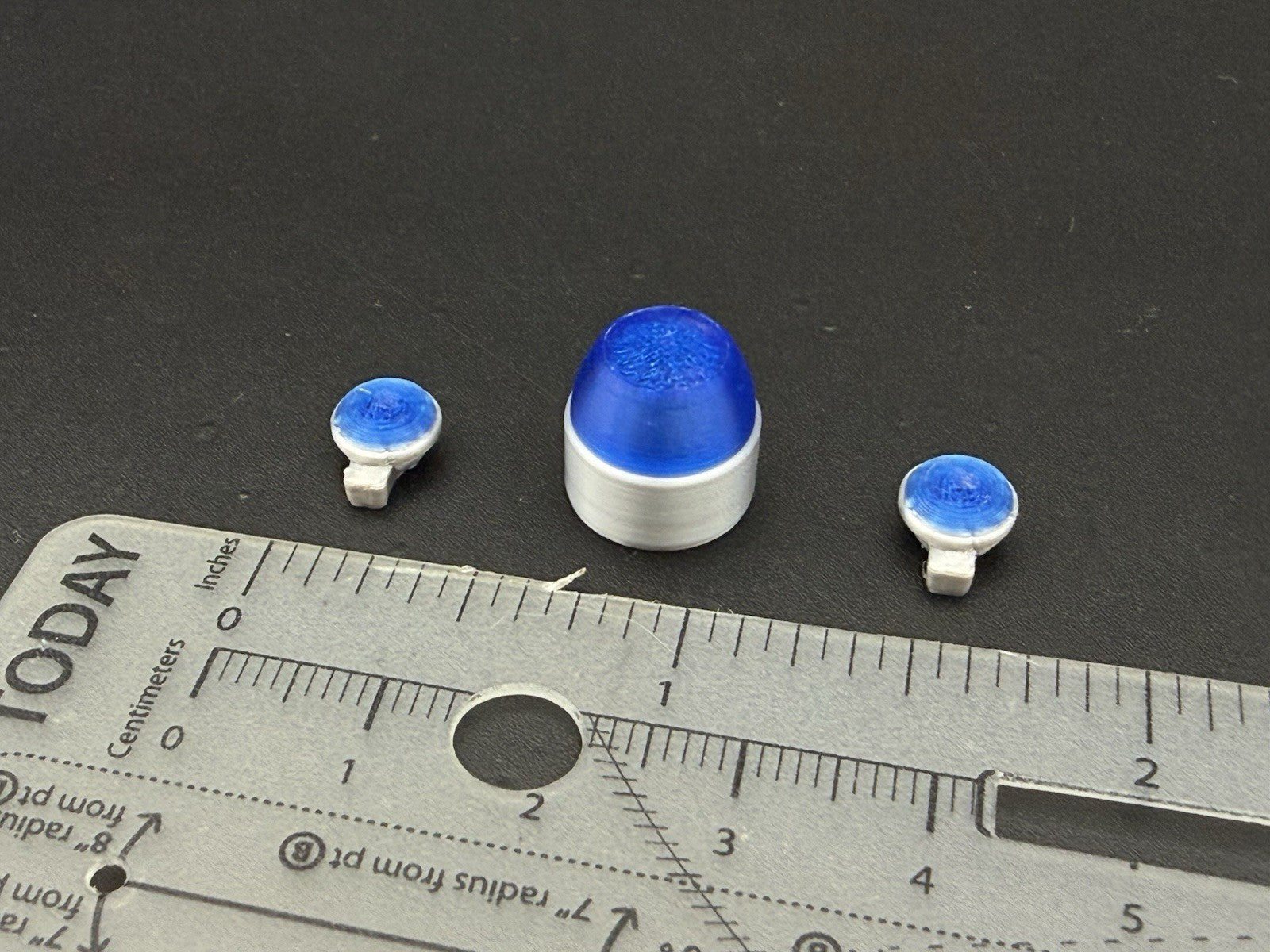 1/24 1/25 Scale Blue 994 PA Beacon Lollipop Brake Light Kits Police 2422B2