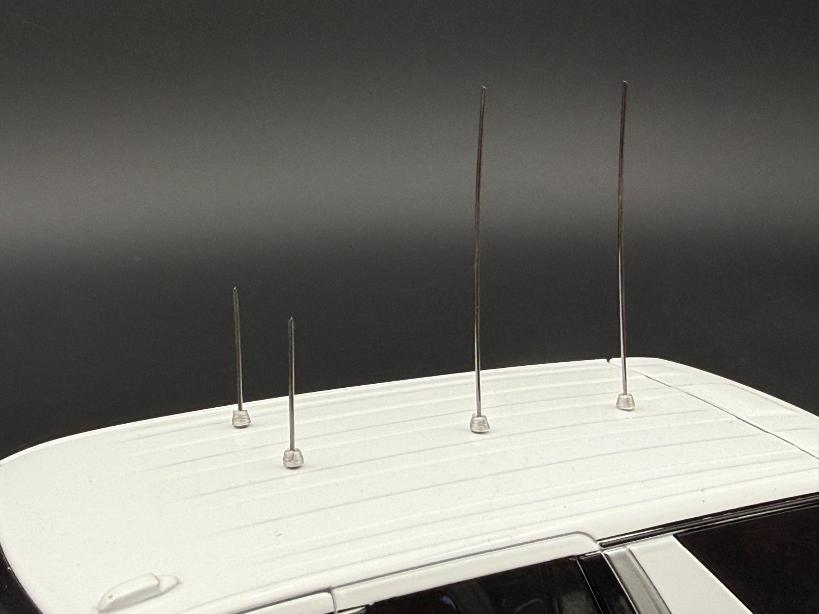 4-Pack 1/18 1/24 Scale Model Metal Antenna For Model Police Cars 1801S1