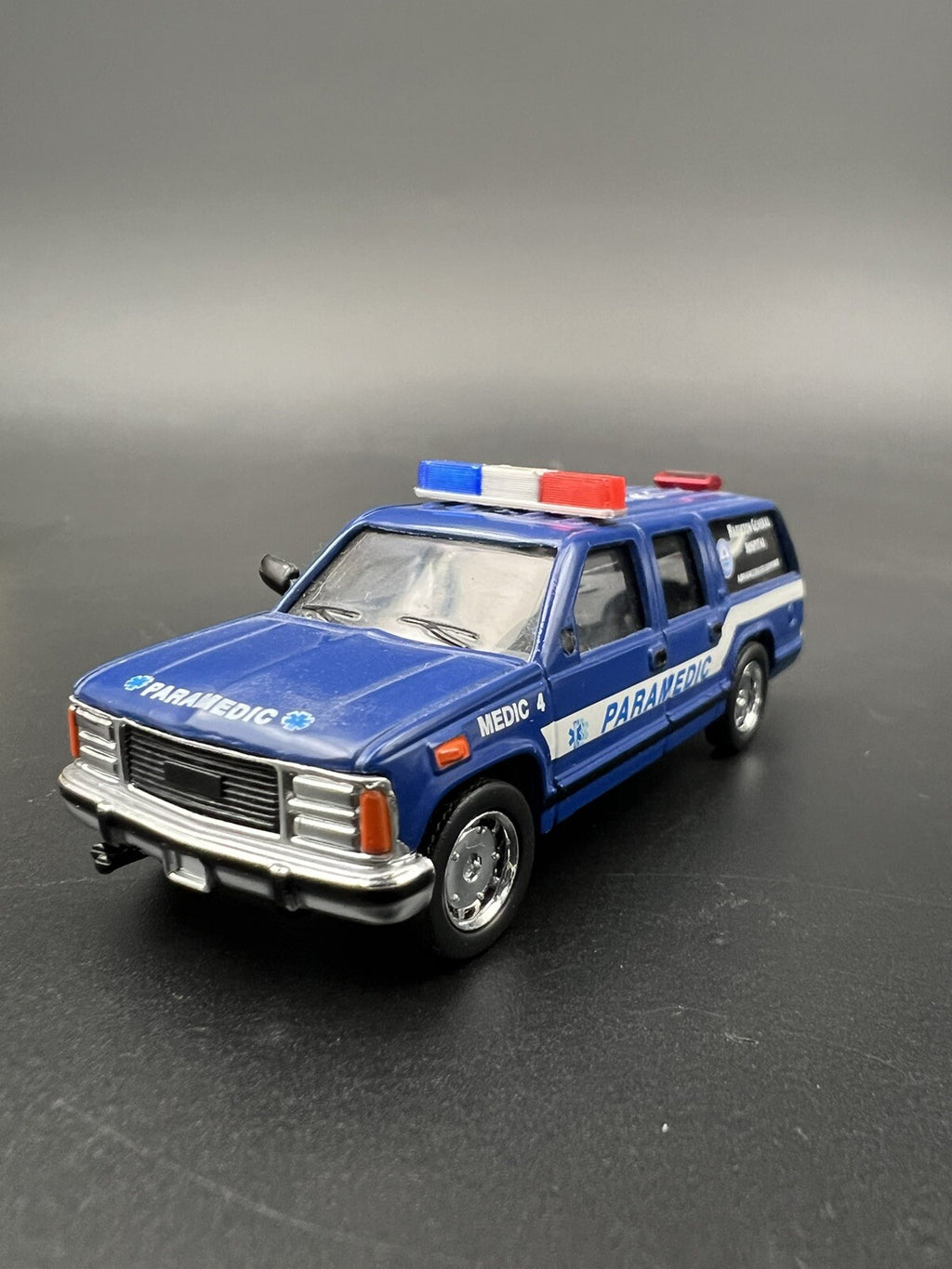 2 Pack 1/64 Blue Red Federal Signal Twinsonic Lightbar Greenlight Police Sheriff5
