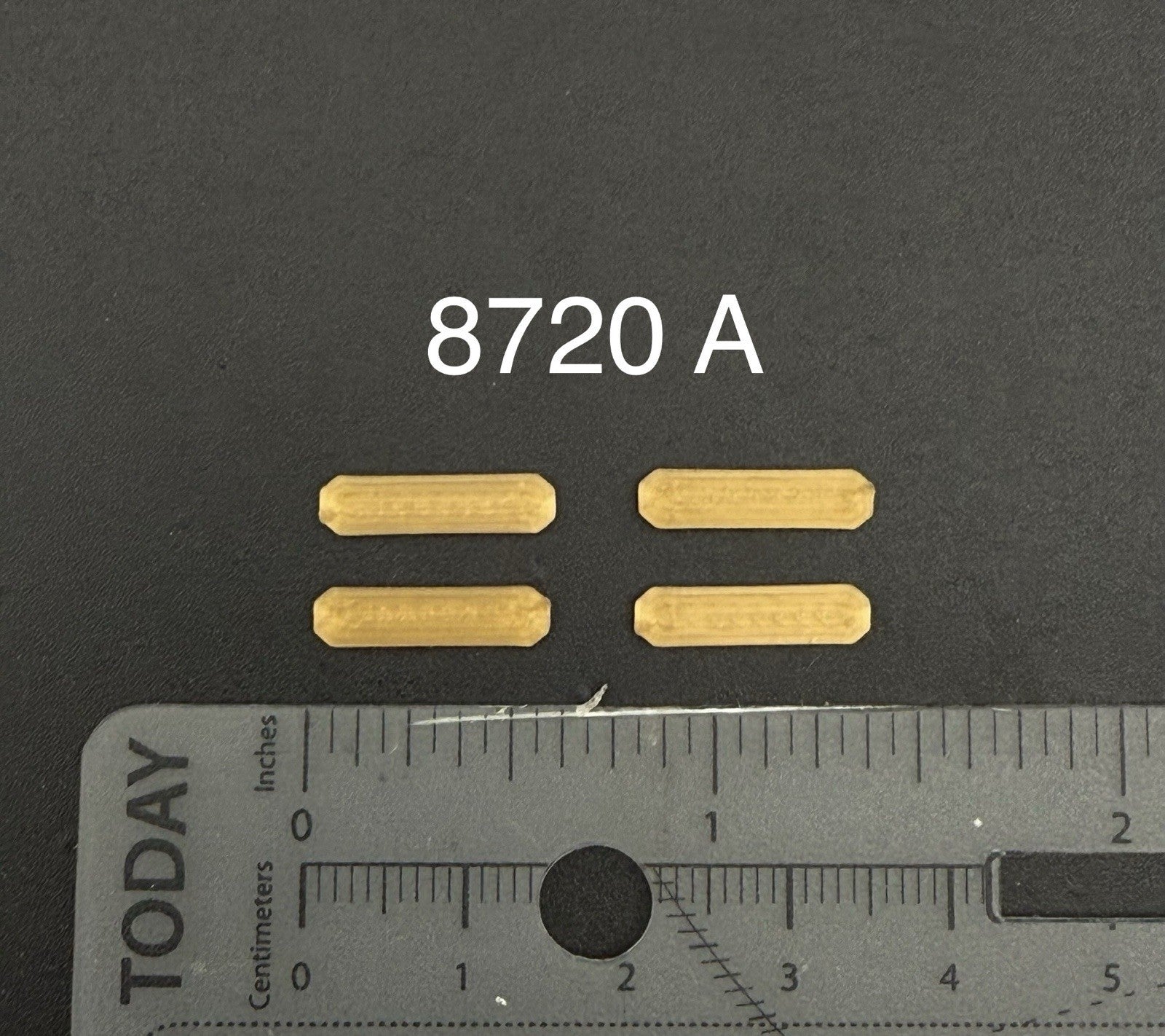 4 Pack 1/87 Amber LED Style Code 3 X2100 Lightbar HO Scale Work Tow Construction0