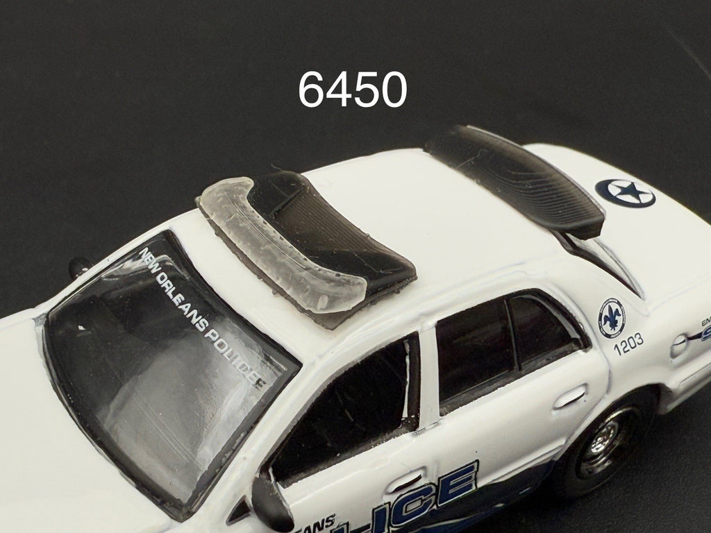 1/64 Front & Back Whelen Fast Trax Lightbars Police Greenlight Crown Victoria0