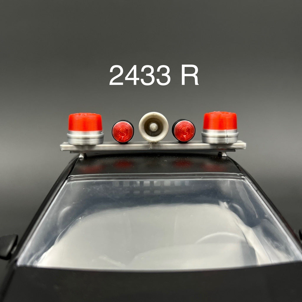 1/24 25 Red Mars Skybolt Beacon Lightbar Siren Speaker Police Sheriff Fire0
