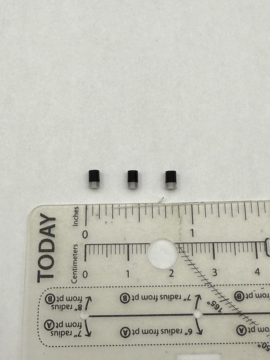 3 Pack 1/10 Scale Model Black Silver Low Profile Stubby Antenna Police Fire 107