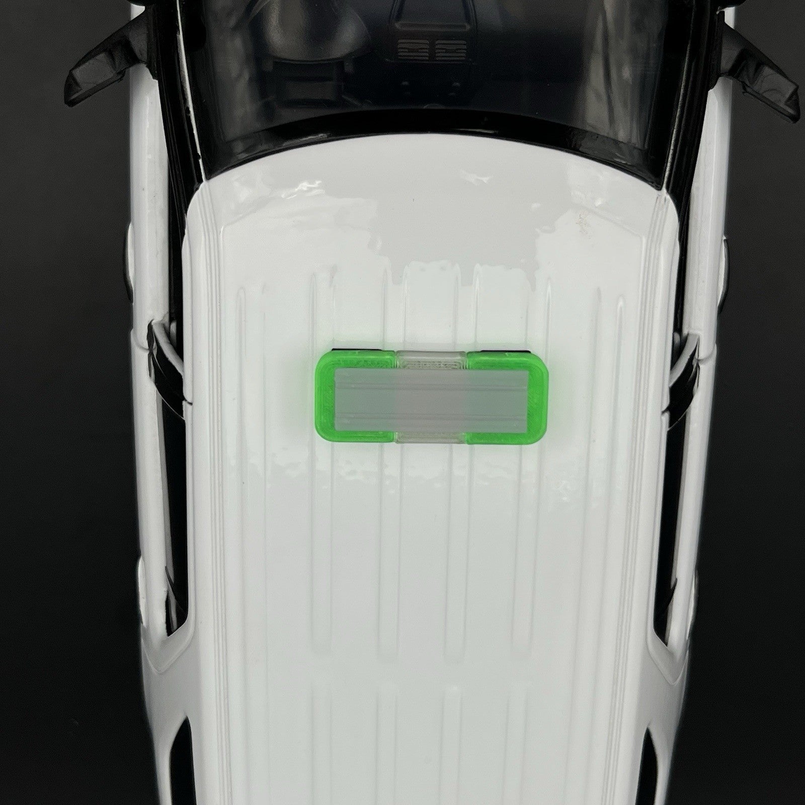 1/18 Mini Whelen Edge Lightbar Clear Green Gray Top Cover4