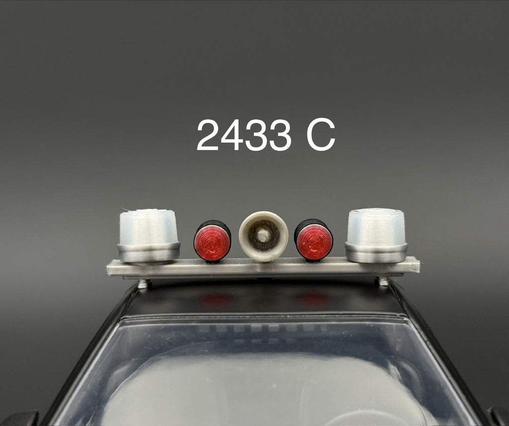 1/24 25 Scale Model Clear Mars Skybolt Beacon Lightbar Speaker Police 2433C0