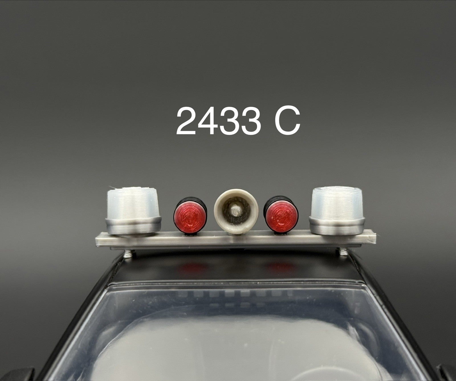1/24 25 Scale Model Clear Mars Skybolt Beacon Lightbar Speaker Police 2433C0