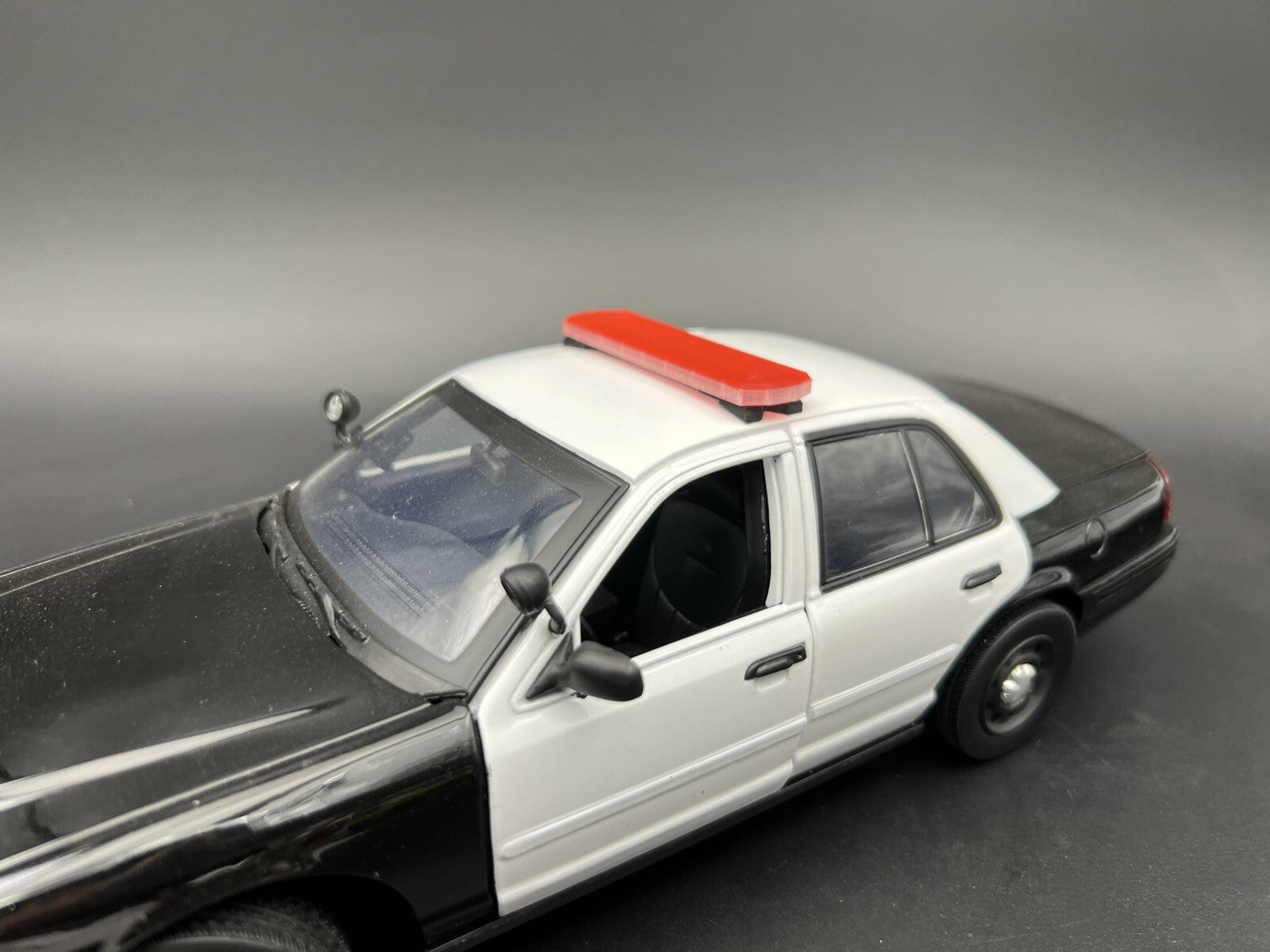 1/18 LED Ready Code 3 2700 Red Lightbar Fire Police Highway Patrol Sheriff EMS4