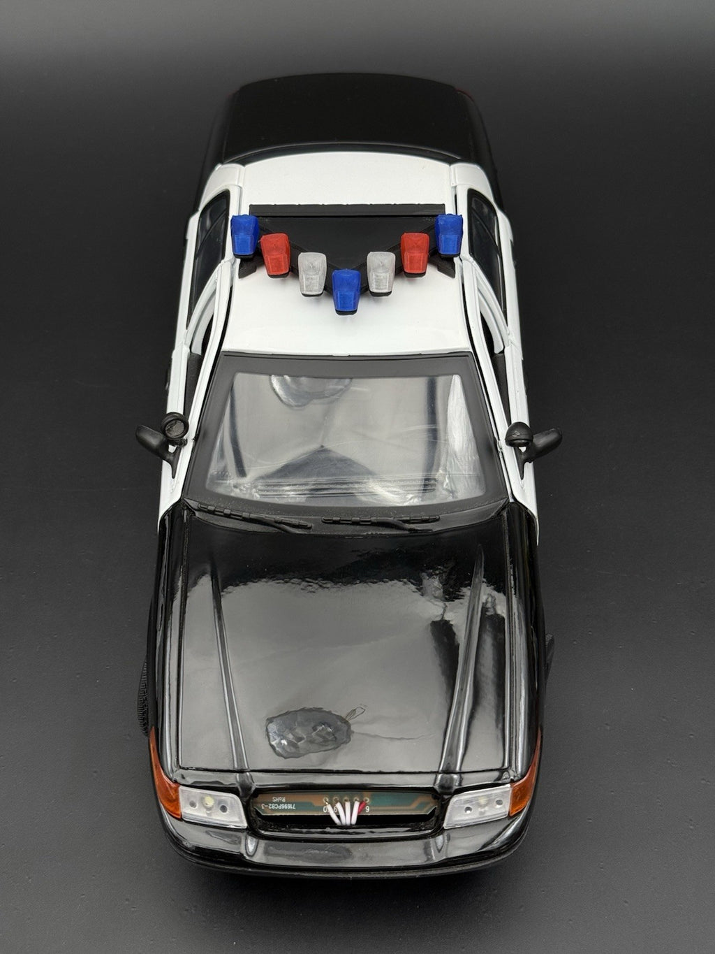 1/18 Scale Model LED Ready Blue Red Federal Vector Lightbar Police Car 1837 BR45