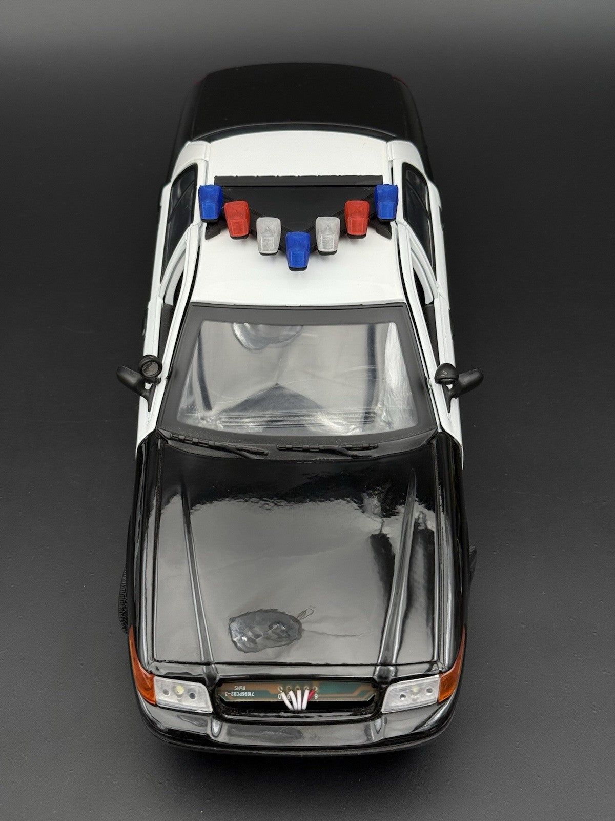 1/18 Scale Model LED Ready Blue Red Federal Vector Lightbar Police Car 1837 BR45