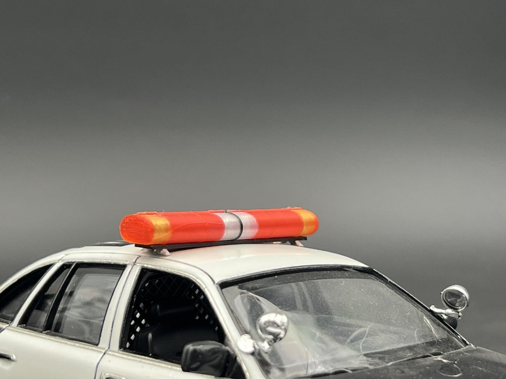 1/24 1/25 LED Ready AeroDynic Lightbar Red Clear Amber Police Sheriff Fire EMS7