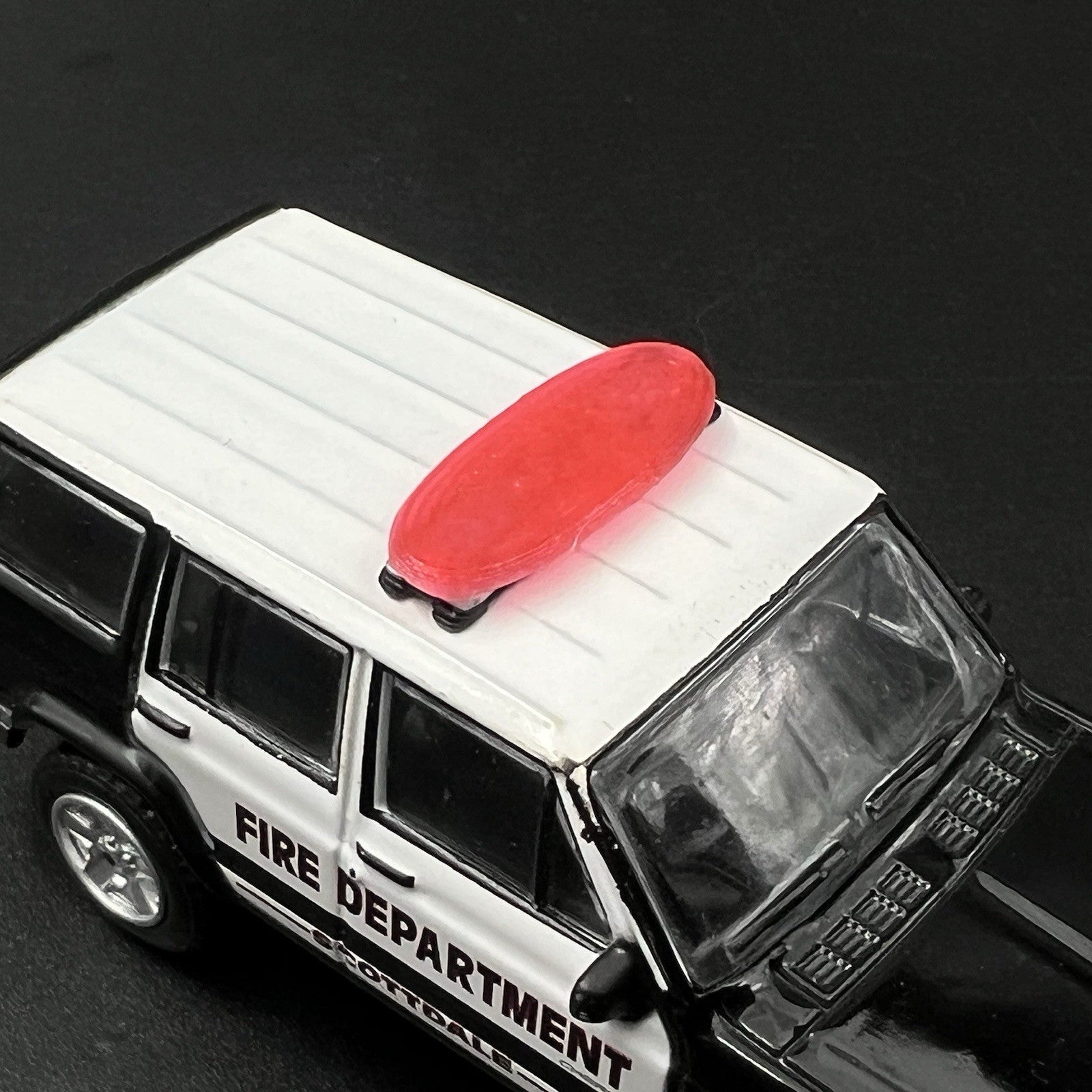2 Pack 1/64 Red Federal Signal Arjent Lightbar Greenlight Fire EMS Ambulance SUV2