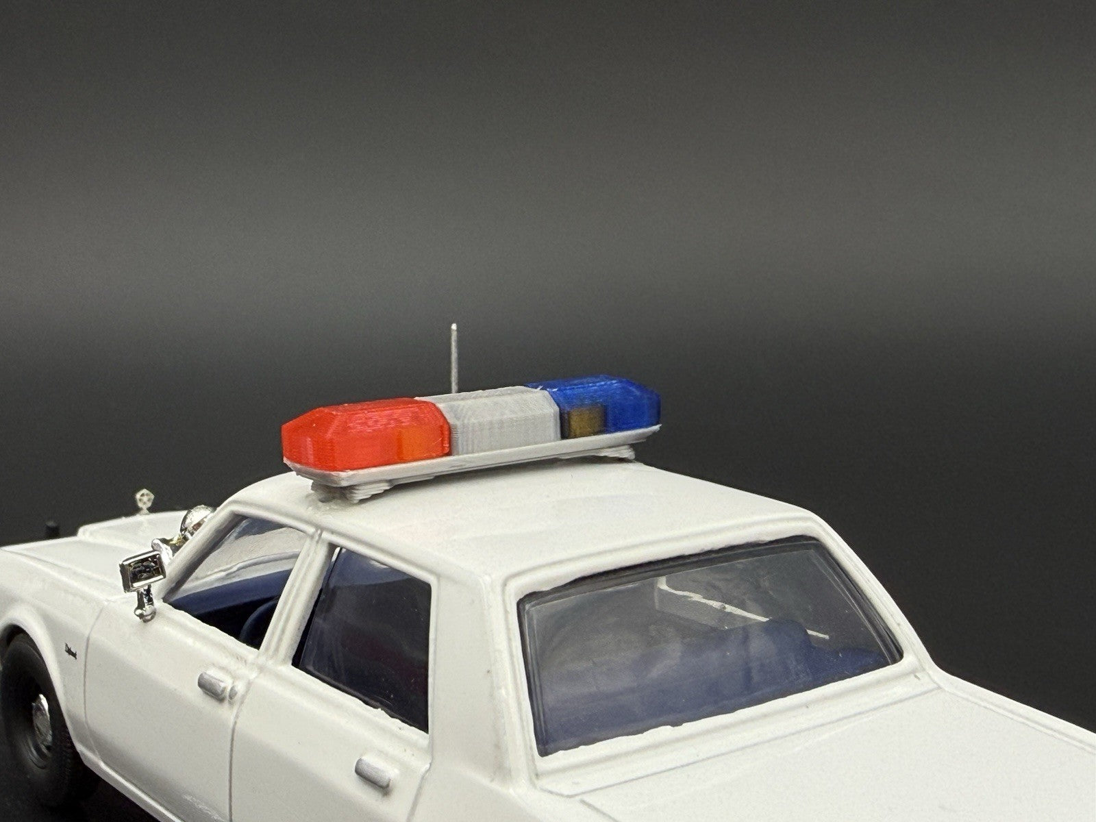 2-Pack 1/43 Scale Model Blue Red Amber Flasher Smith Wesson 8880 Lightbar 4343BR6