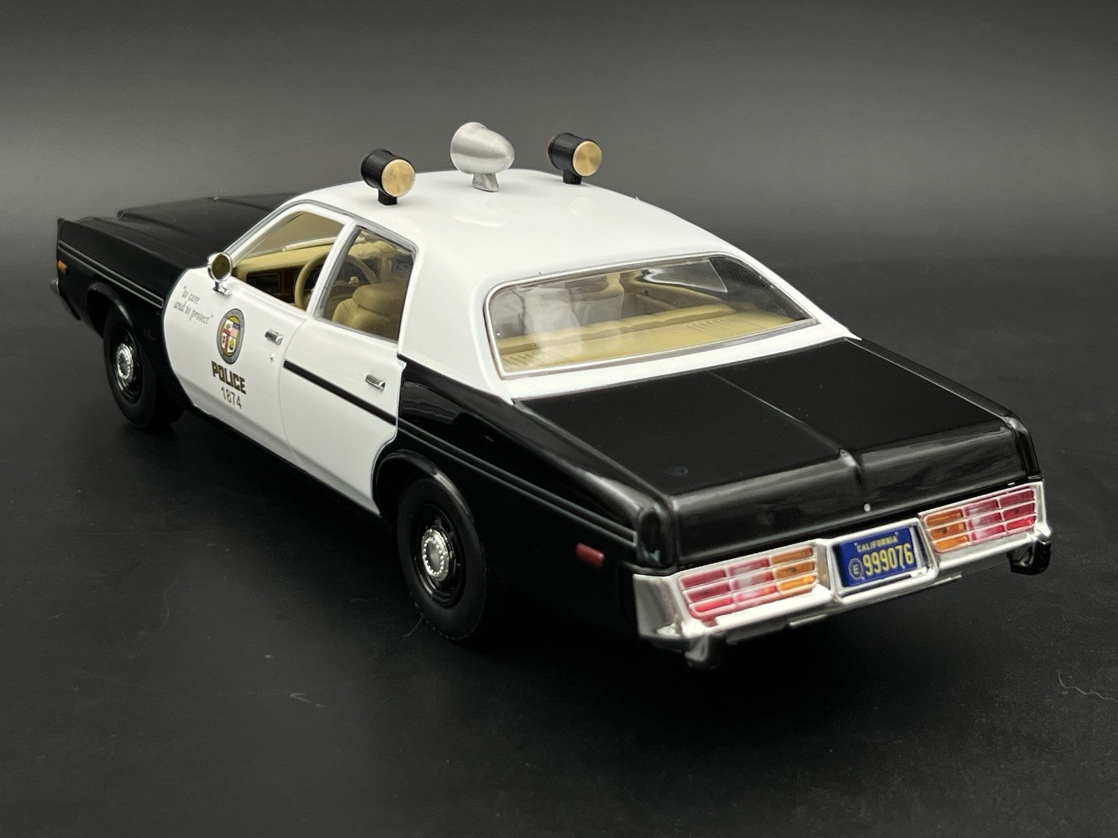 1/18 Scale LAPD Adam 12 Can Lights Siren Trio T2 Los Angeles Police Red Lightbar17