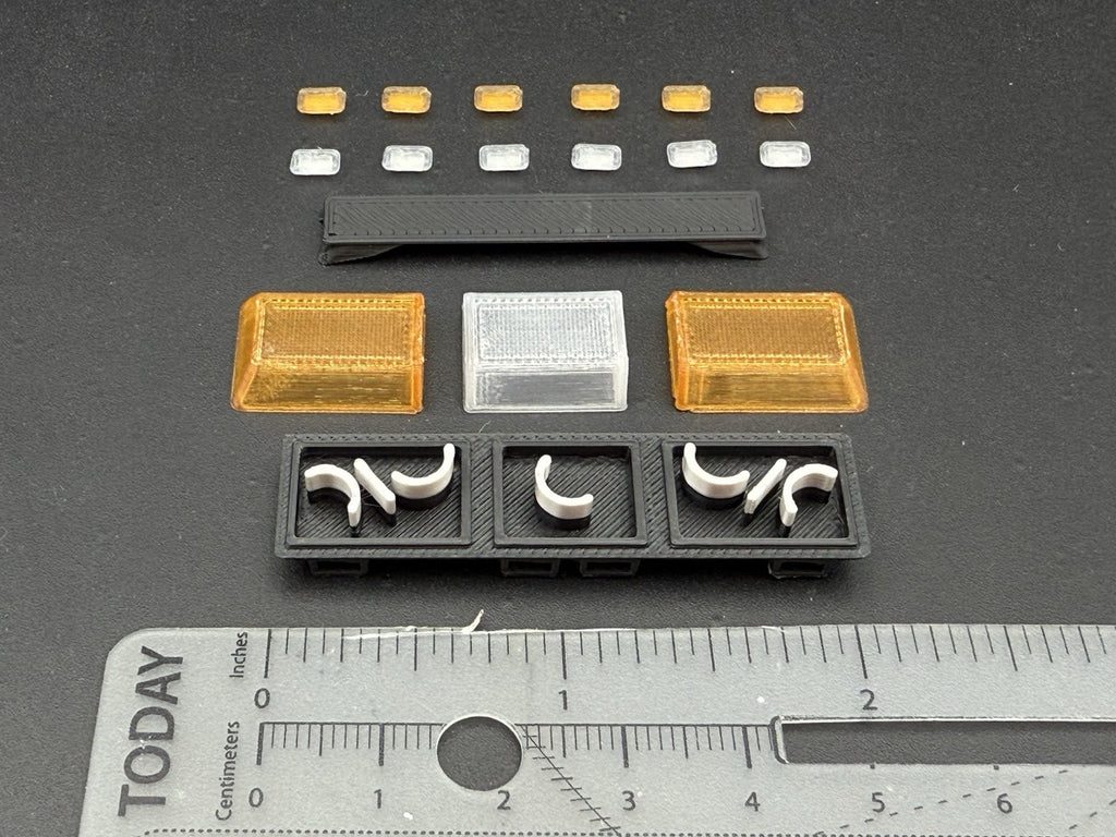 1/24 25 Scale Amber Clear Streethawk XL Lightbar Police 2464AClearXL2