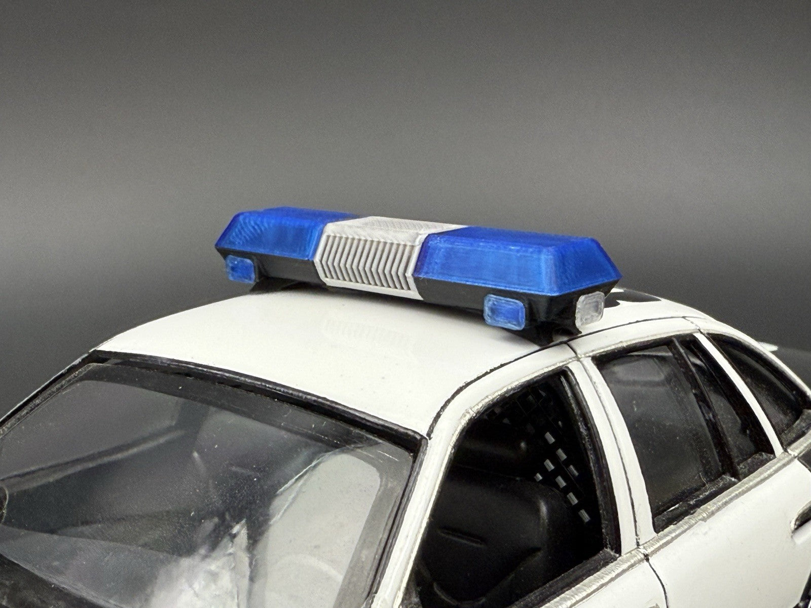 1/24 25 Scale Blue Chrome Streethawk Lightbar Police 24647