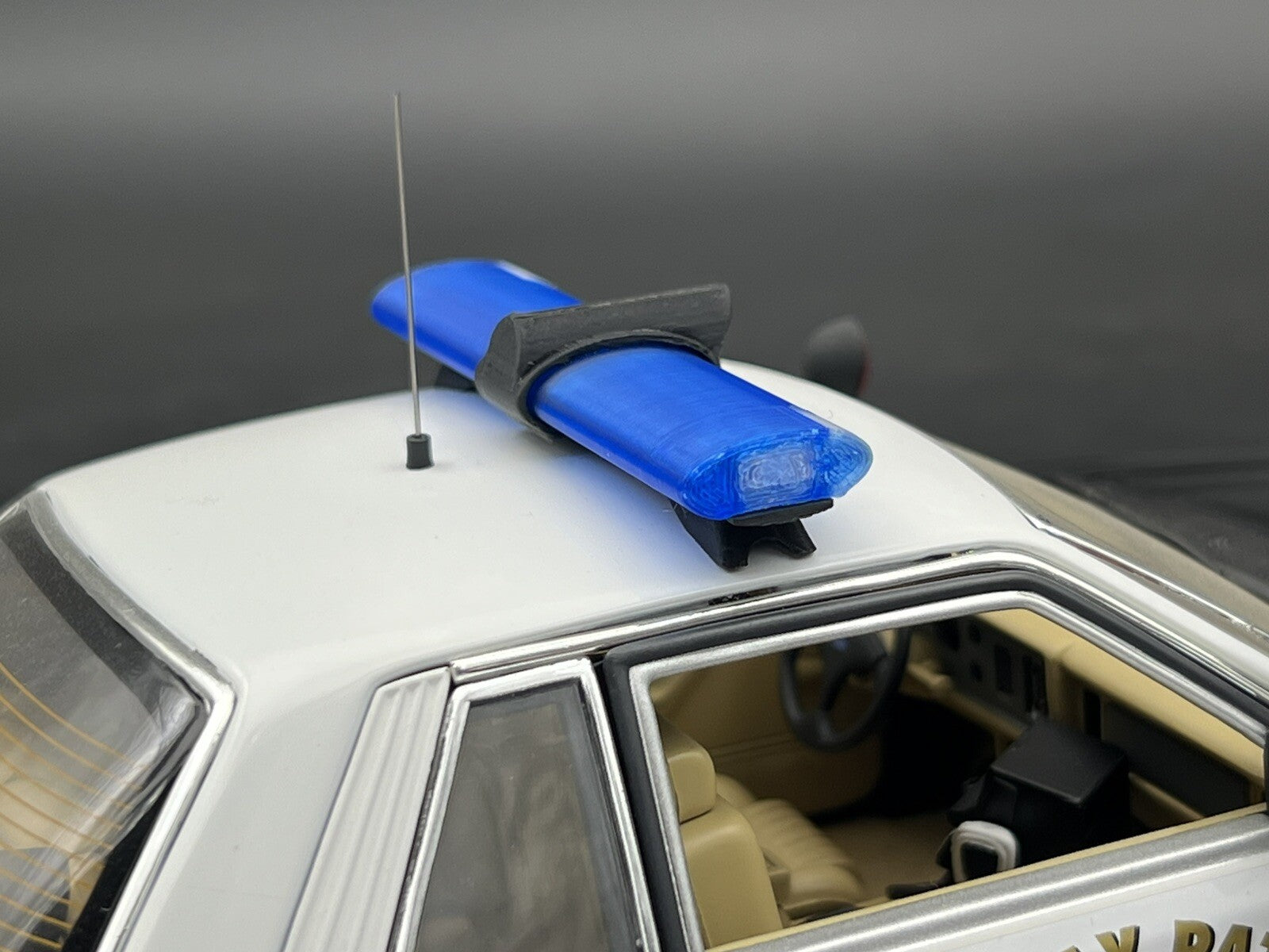 1/18 Scale Model Jetsonic Lightbar Blue Clear FHP Florida Highway Patrol Police 7