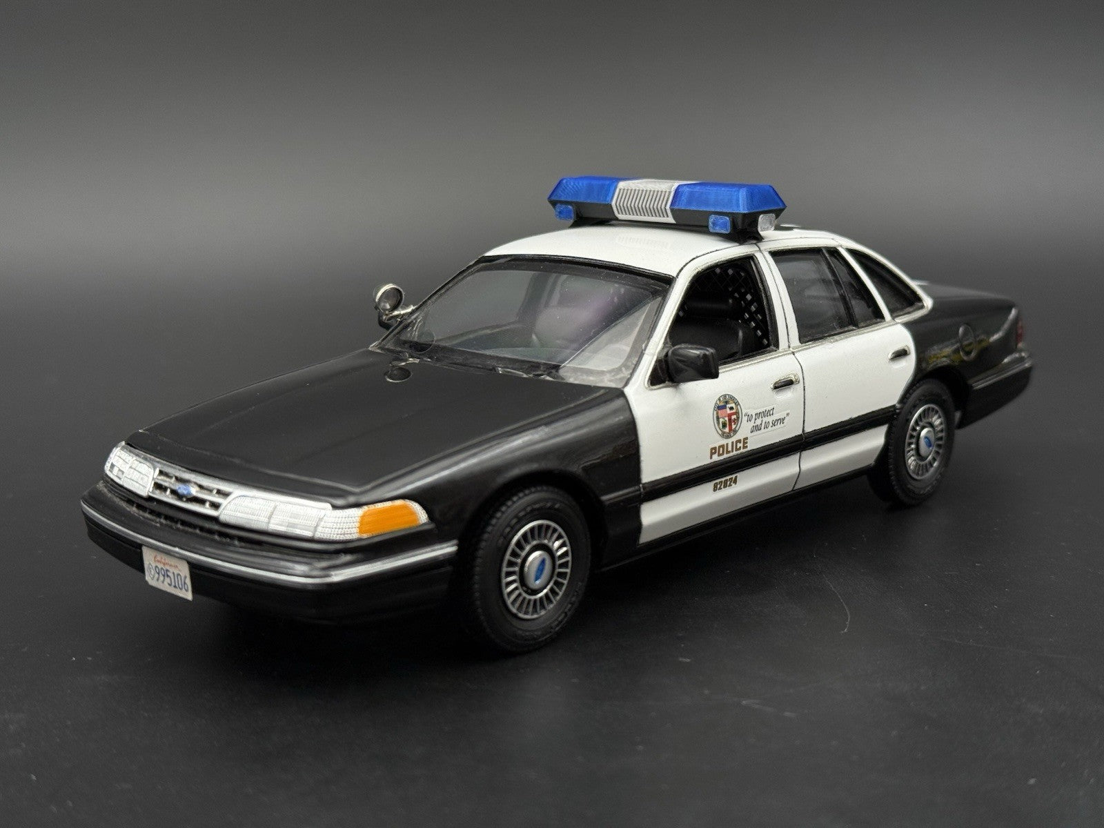 1/24 25 Scale Blue Chrome Streethawk Lightbar Police 24644