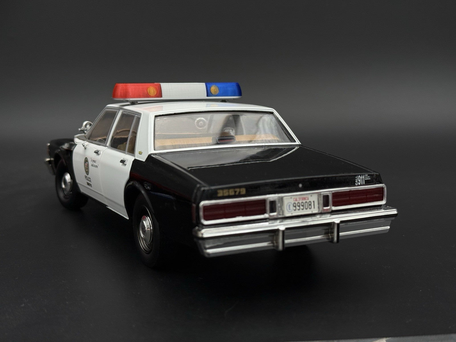 1/18 Scale Model Wide XL Blue Red Whelen 80H 90H 8000 Lightbar Police 1844XLBR8