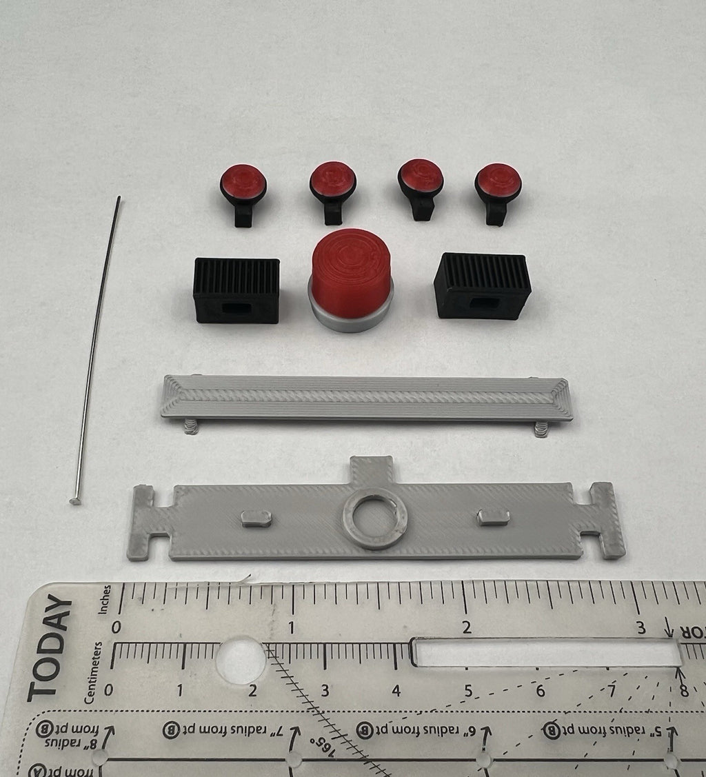 1/18 Dominion Lightbar Red Clear Ontario Provincial Police OPP Style Canada20