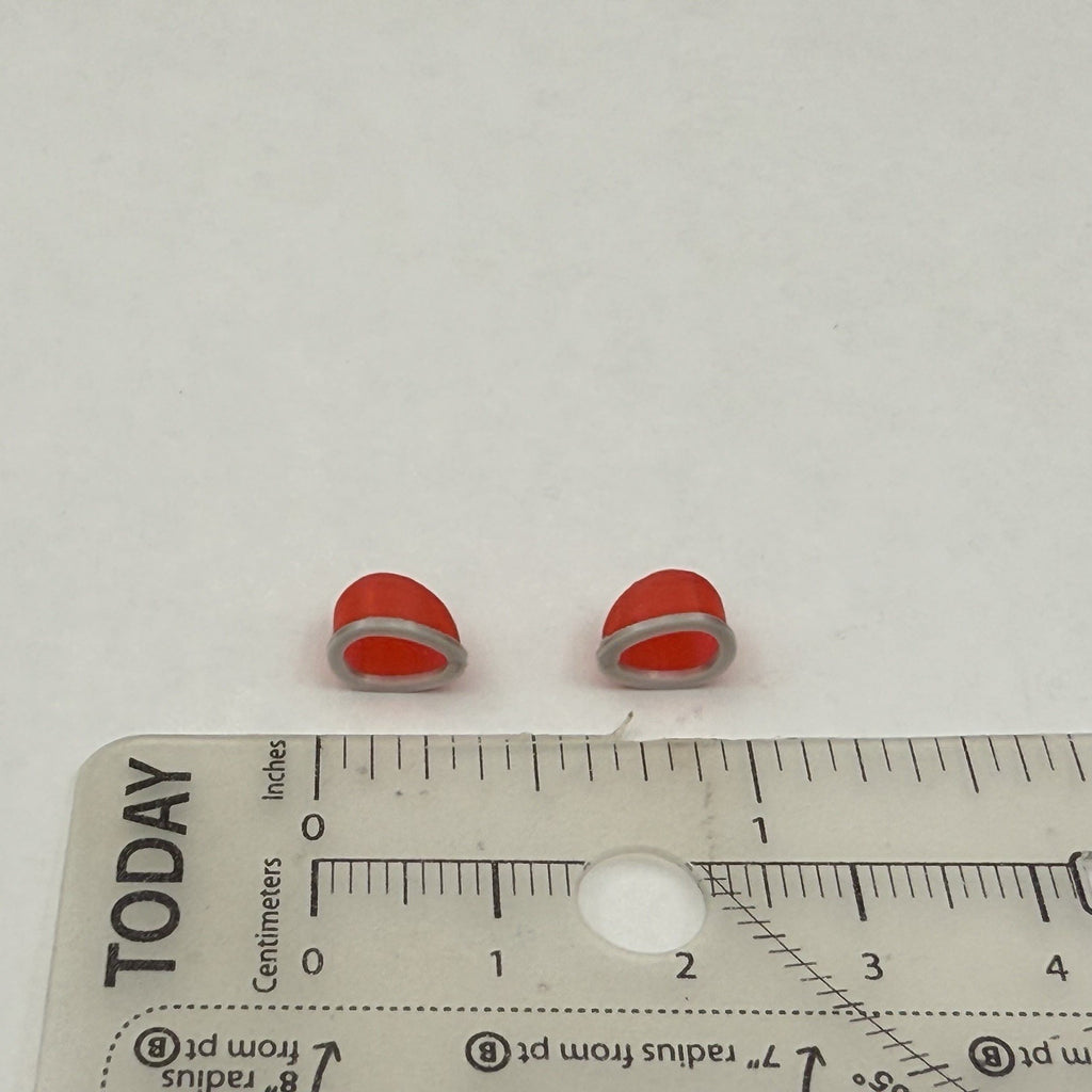 2Pack 1/24 25 LED Ready Red Fire Ball Teardrop Beacon Kojak Starsky Hutch Police1