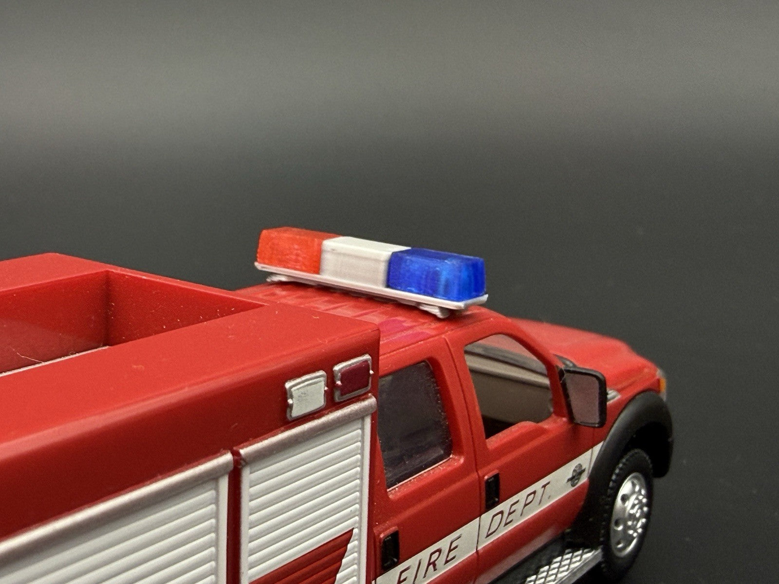 2 Pack 1/50 48 Scale Blue Red Twinsonic Lightbar Police Fire Engine Truck 5015BR2