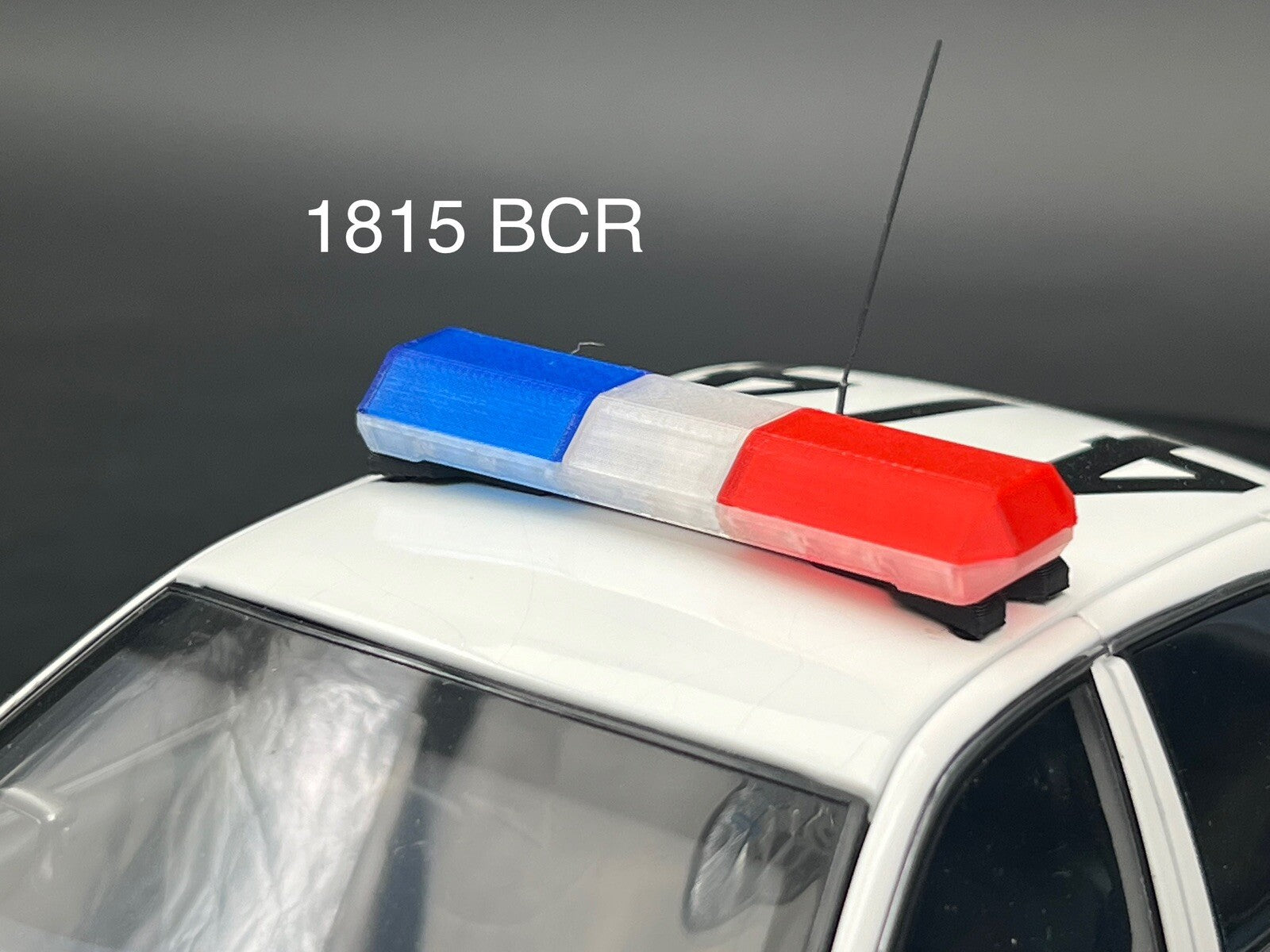 1/18 Scale Blue Clear Red Code 3 MX7000 Lightbar LAPD LASD Sheriff State Police0