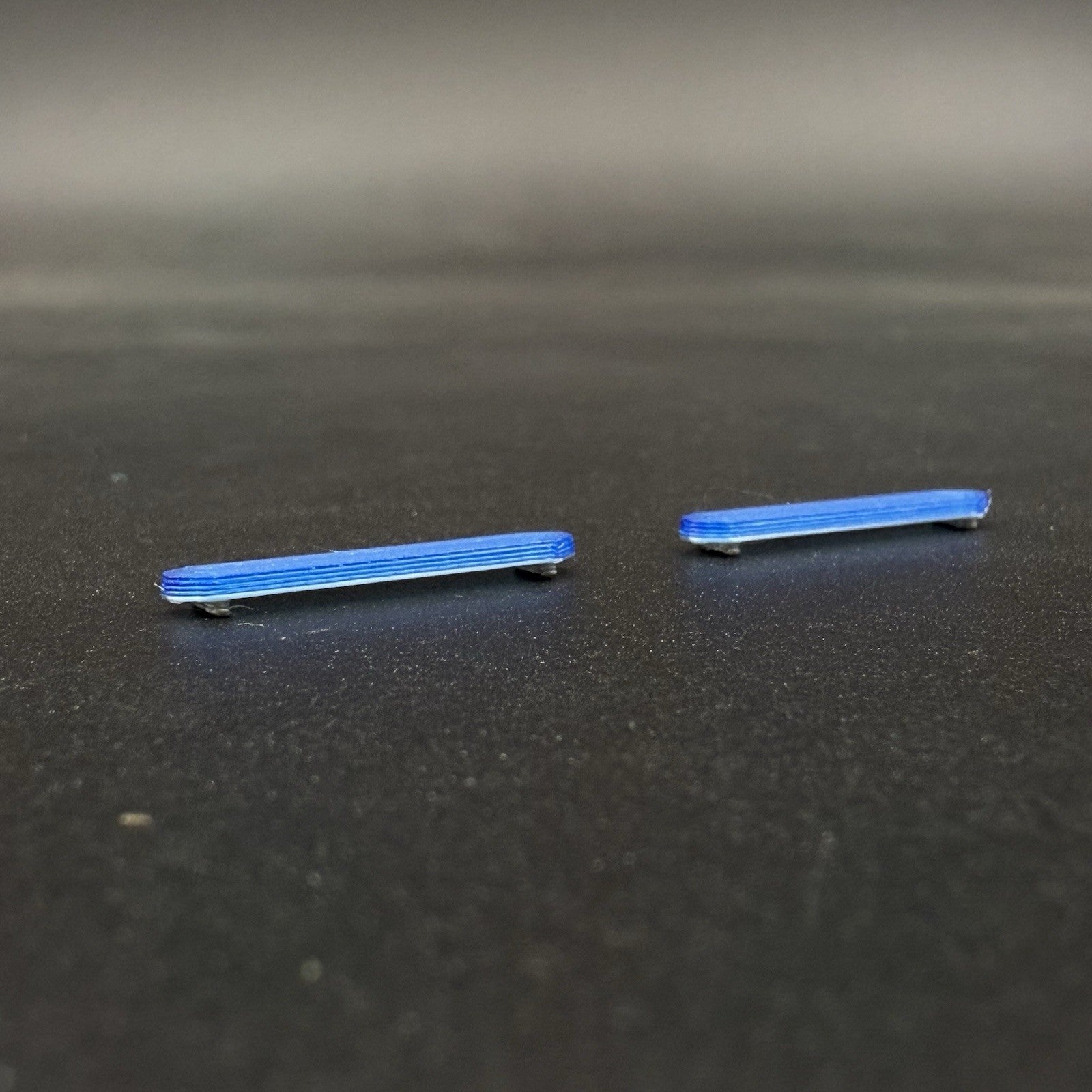 2 Pack 1/64 Blue LED Style Narrow Lightbar Greenlight Fire Police Ambulance SUV1