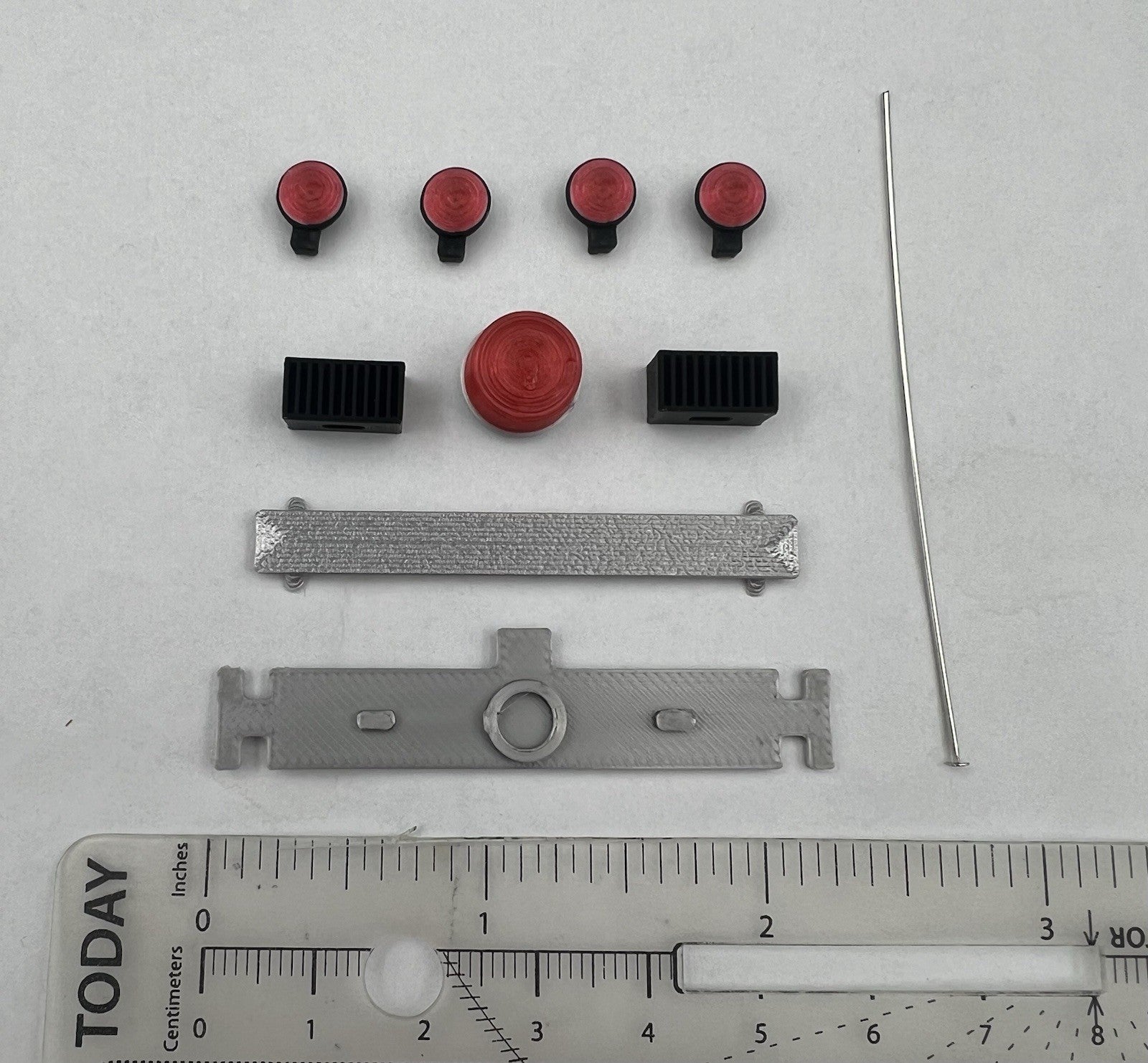 1/24 25 Dominion Lightbar Red Clear Ontario Provincial Police OPP Style Canada1