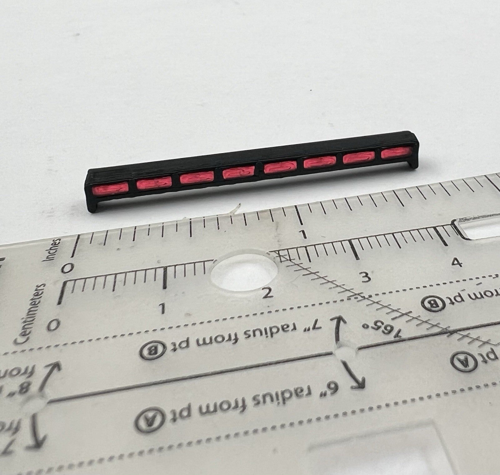 1/24 LED Ready Red Traffic Advisor Arrow Stick Deck Lightbar Police Sheriff Fire1