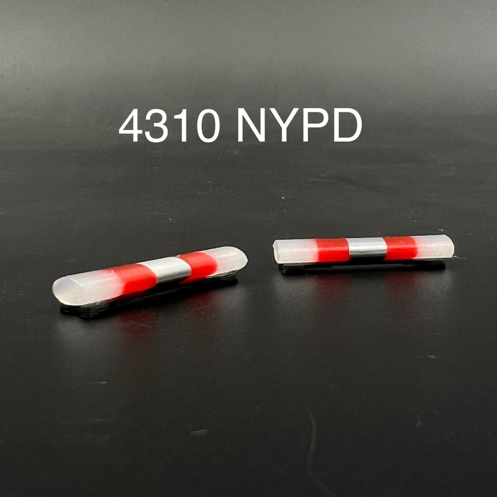 1/43 AeroDynic Lightbar NYPD Style Clear Red Chrome Police New York Sheriff0