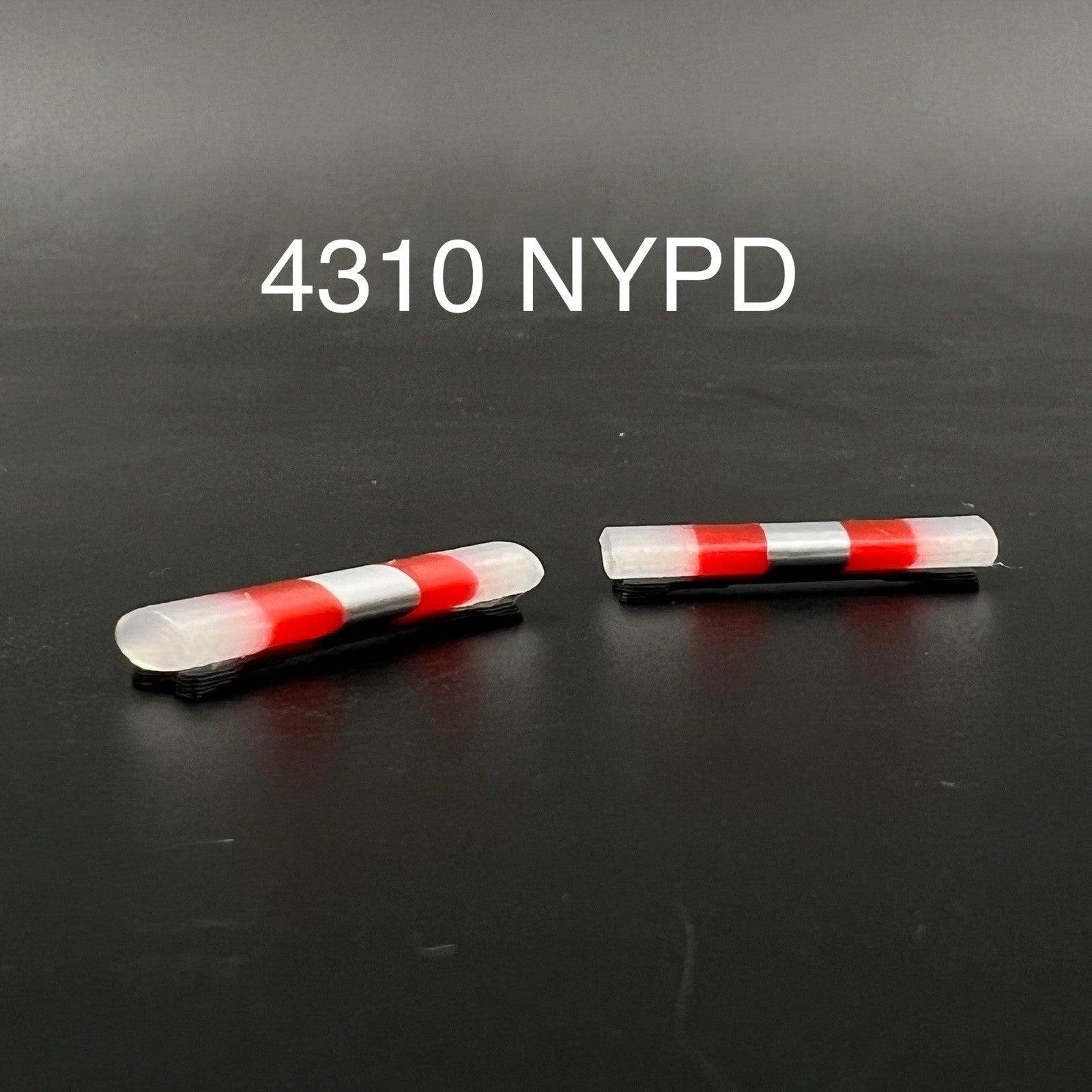1/43 AeroDynic Lightbar NYPD Style Clear Red Chrome Police New York Sheriff0