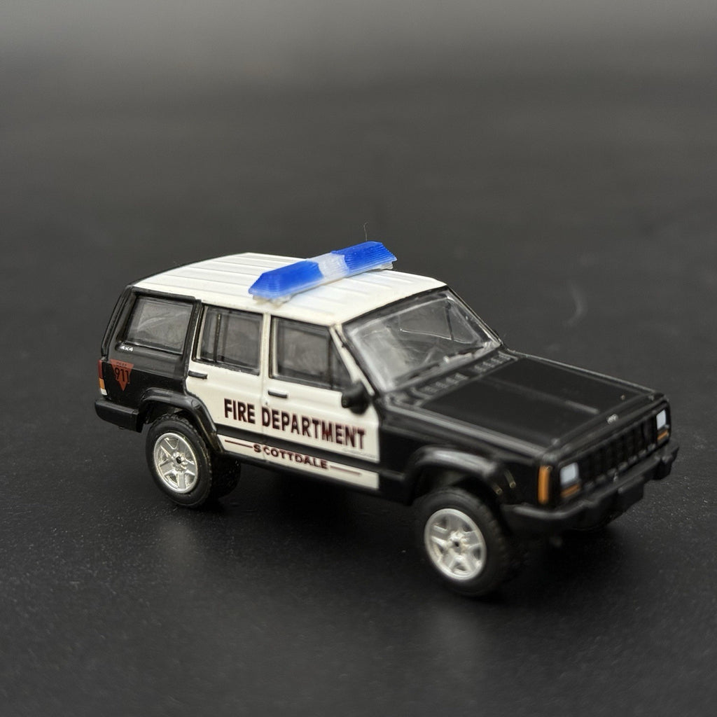 2 Pack 1/64 Code 3 LP6000 Clear + Blue Lightbar Greenlight Police Fire SUV8