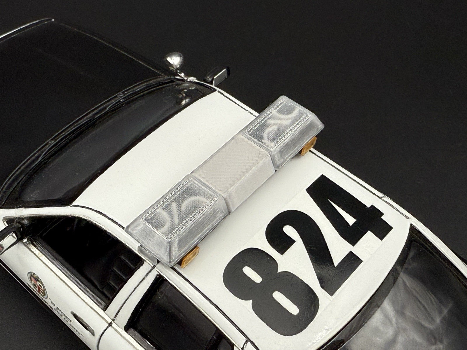 1/24 25 Scale Clear Chrome Streethawk Lightbar Police 246418