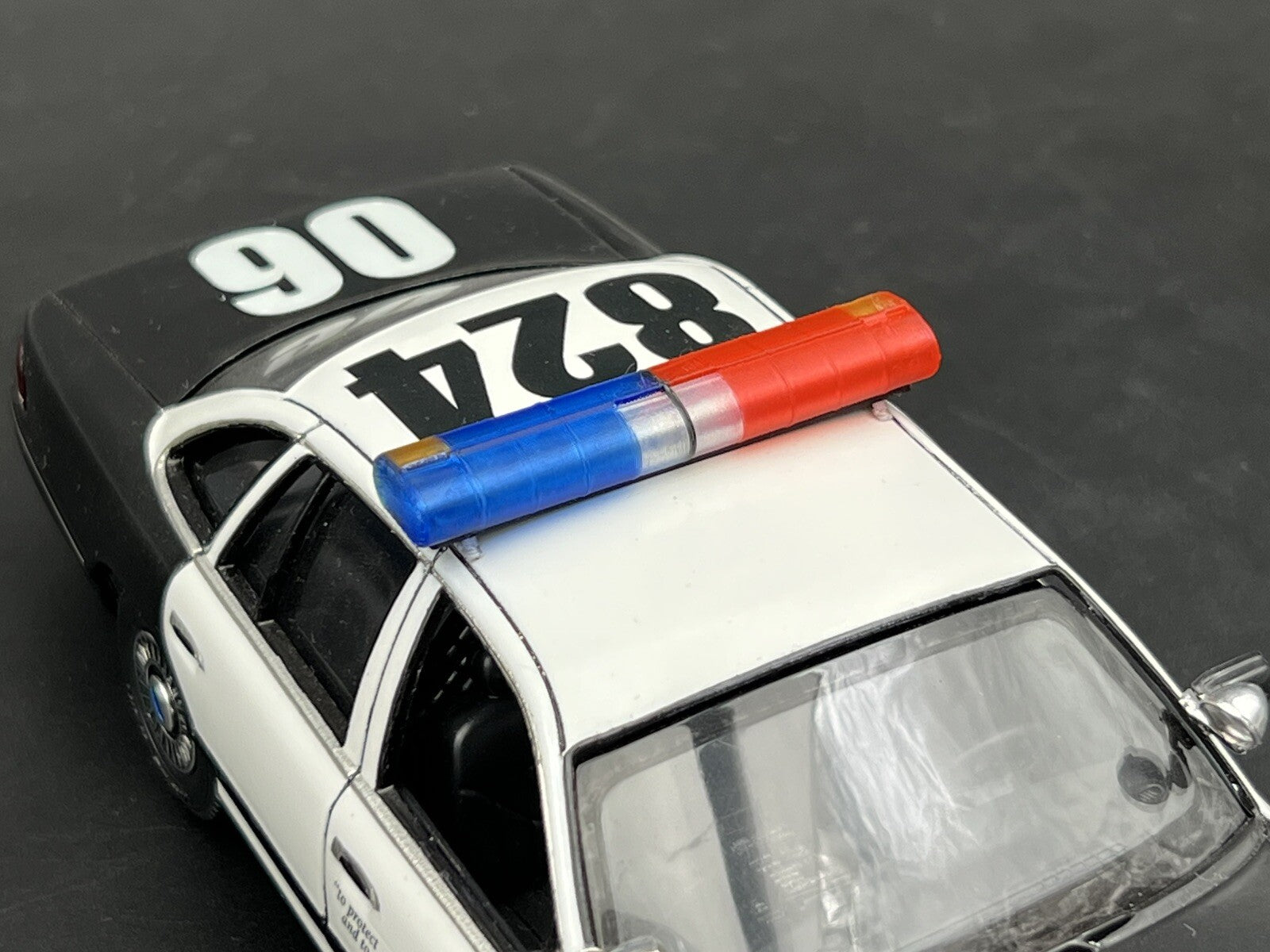 1/24 1/25 LED Ready AeroDynic Lightbar LAPD Blue Red Clear Amber Police Sheriff9