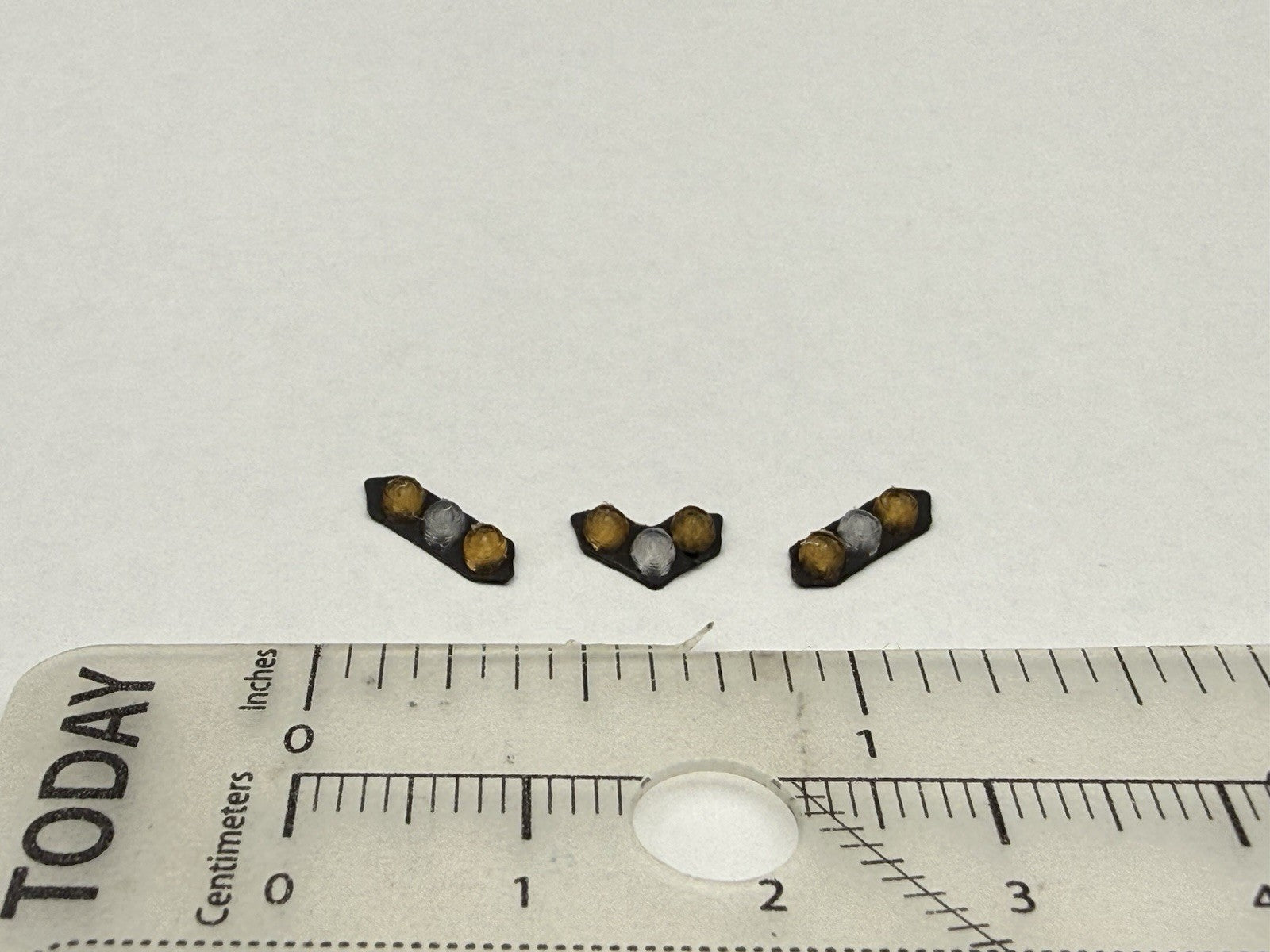 3 Pack 1/87 HO Scale Amber Clear Split Vision SLR Lightbar Truck 8709SL3AC2