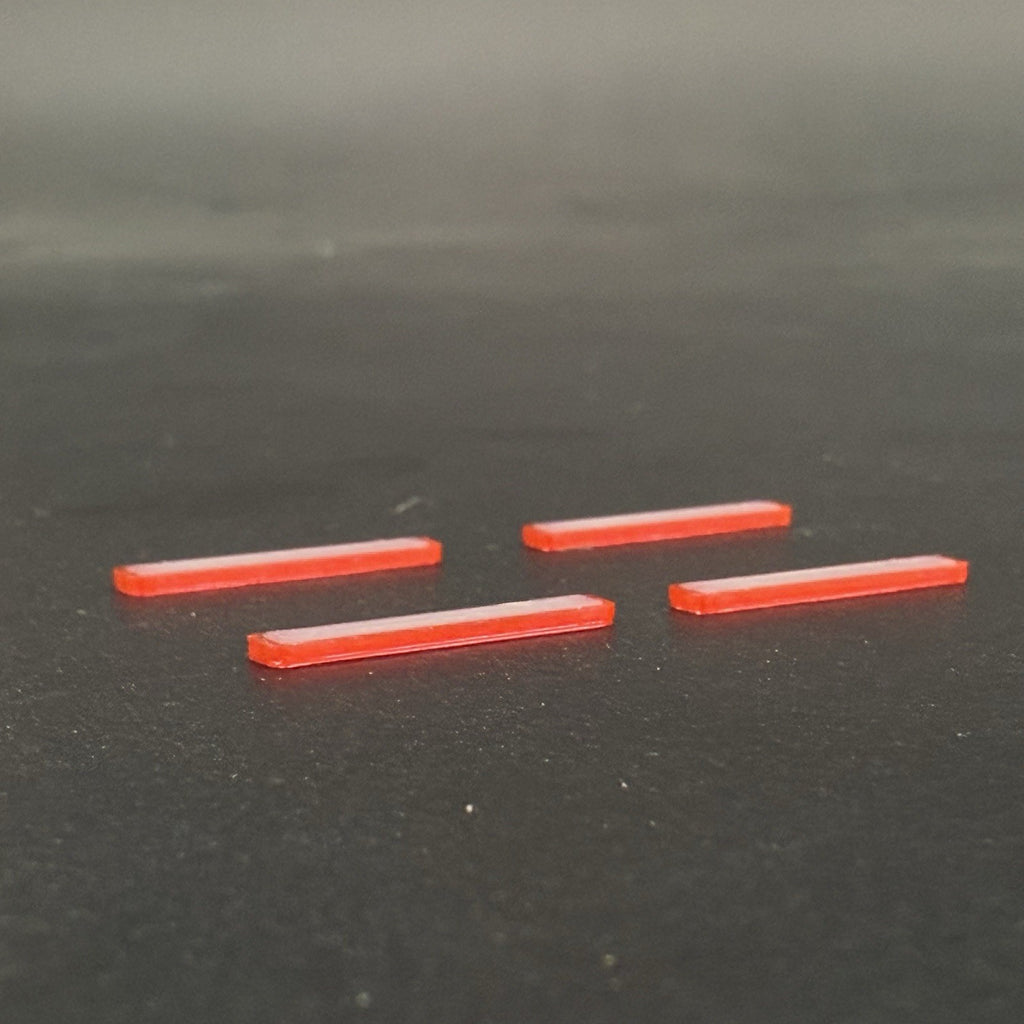 4 Pack 1/87 HO Scale Whelen Edge Long Red Lightbar Fire Truck Engine Ladder 87107