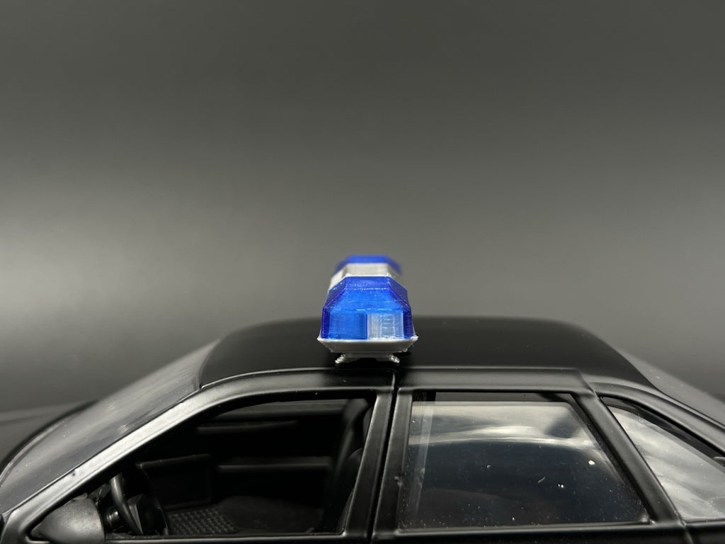 1/24 1/25 Blue Smith Wesson 8780 8880 8980 Lightbar Police Sheriff Fire12