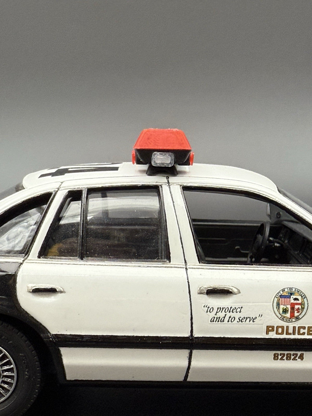 1/24 25 Scale Red Streethawk Lightbar New York Police Sheriff Fire 2464RClear9