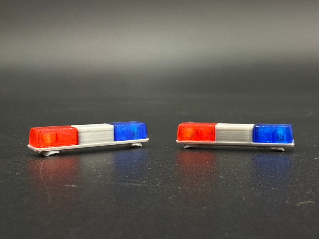 2 Pack 1/50 48 Scale Blue Red California Twinsonic Lightbar Police Fire 5015CA10