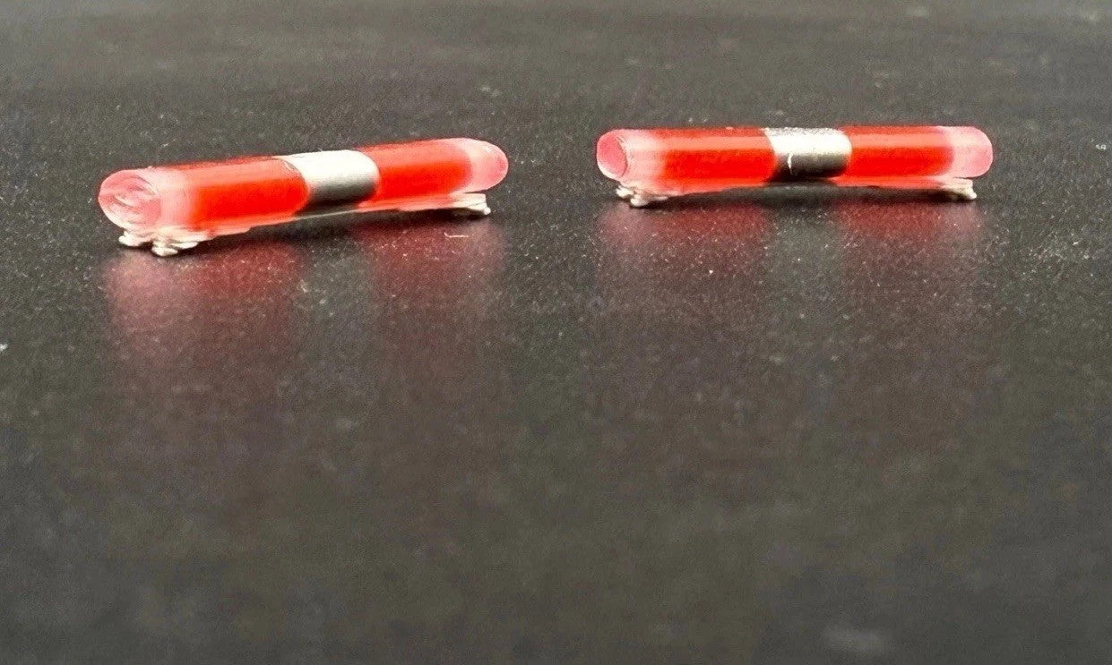 4 Pack 1/87 Clear Red Chrome NYSP Aerodynic Lightbar New York State Police0