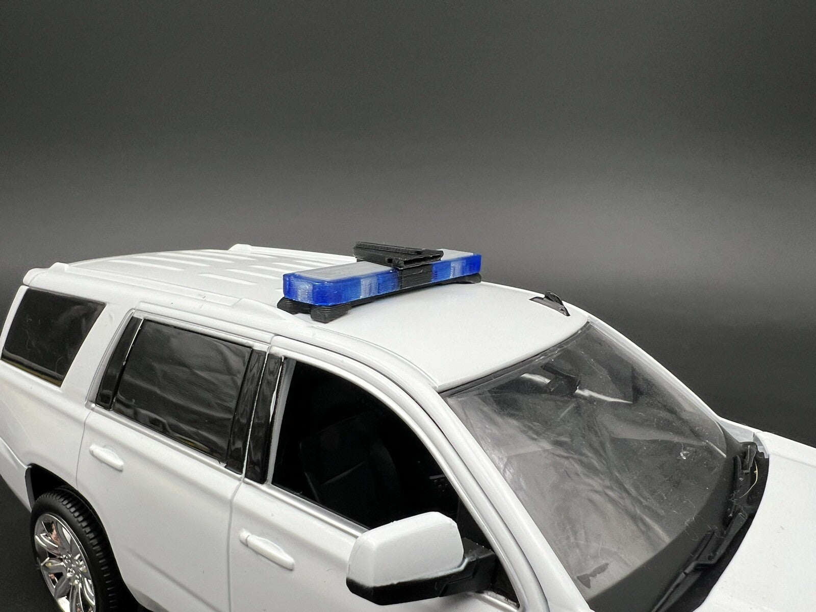 1/24 25 27 LED Ready Whelen Edge Lightbar Blue W/ Speaker State Police Sheriff3