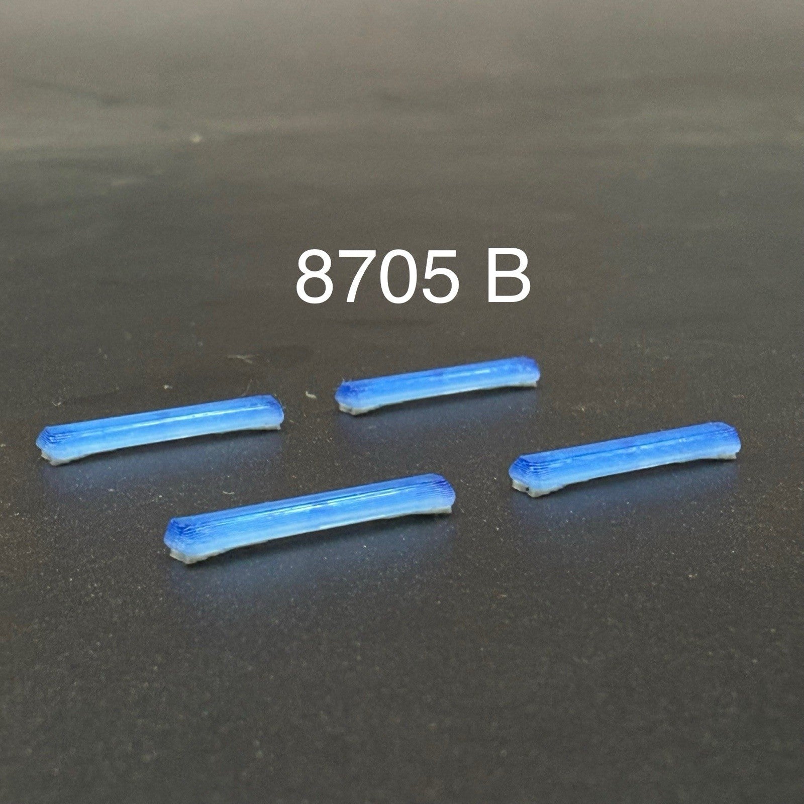 4 Pack 1/87 HO Scale Blue Long Code 3 MX7000 Lightbar Police Fire Truck 87050