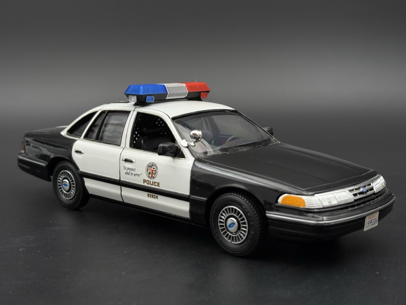 1/18 Scale Blue Red Chrome Streethawk Lightbar Police 1859 BR7
