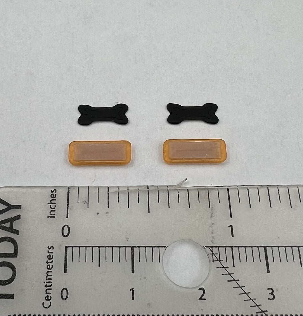 2 Pack 1/64 Mini Whelen Edge Amber Lightbar Gray Top Cover Work Truck Security13
