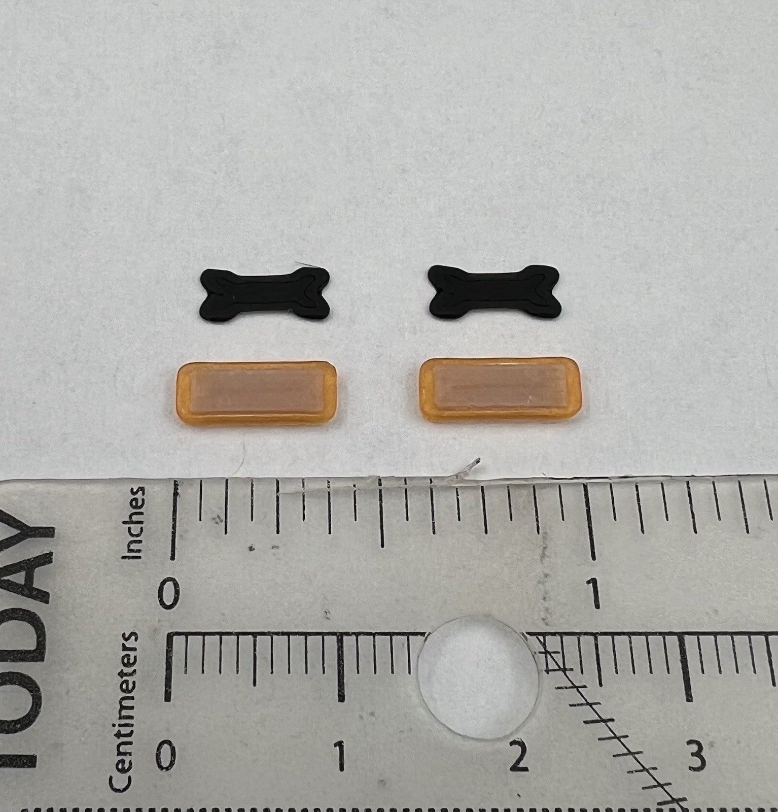 2 Pack 1/64 Mini Whelen Edge Amber Lightbar Gray Top Cover Work Truck Security13