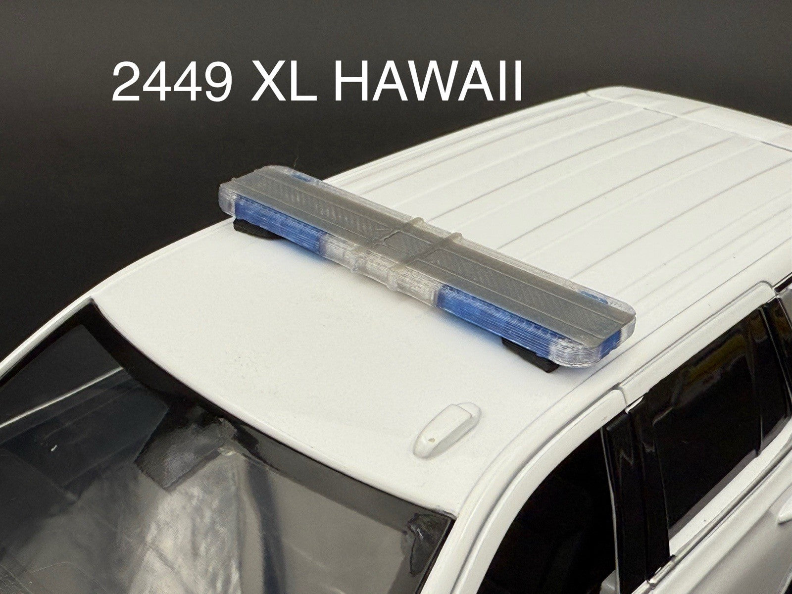 1/24 25 LED Ready Whelen Liberty II XL Hawaii Blue Police Lightbar Tahoe SUV0